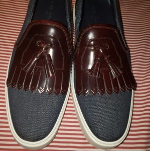 Mens Louis Vuitton Denim Leather Tassel